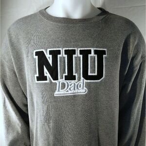 Northern Illinois University crewneck dad sweater